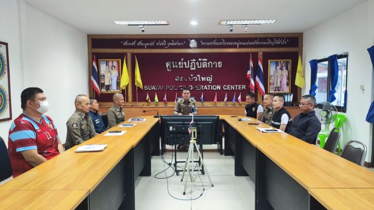 สภ.บัวใหญ่ 27  พ.ค.69 เวลา 13.00 น. พ.ต.ต.อาทร  แทนรินทร์ สว.อก.สภ.บัวใหญ่ พร้อมด้วย   จนท.ธุรการทุกแผนกงาน ร่วมเฝ้าฟังการอบรมการใช้ระบบตรวจราชการออนไลน์(JIS) ผ่านระบบ Zoom ณ ห้อง ศปก.สภ.บัวใหญ่